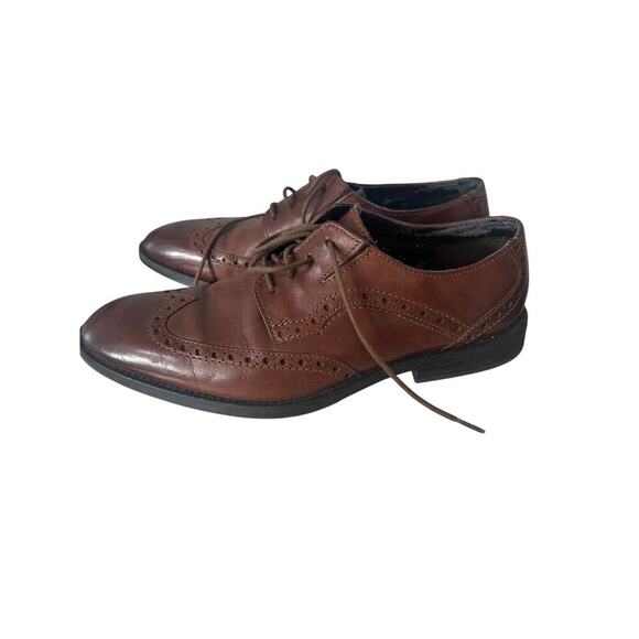 Mens's Clark Wingtip Lace Up Shoes sz 8 - Picture 3 of 6
